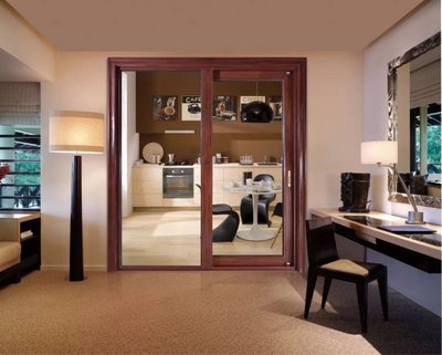 红橡树推拉门产品效果图展示——坚固与美学的完美融合